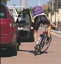 car door cyclist