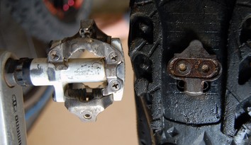 MTB pedal and cleat