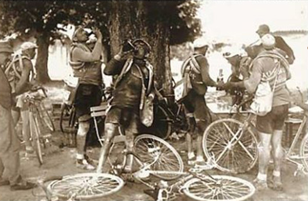 drinking alcohol in the tour de france