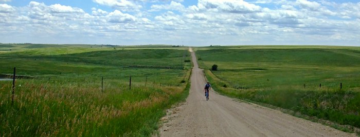 Gravel Grinding remote country road