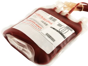 Blood bag for testing