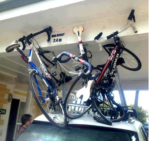 Roof Rack bicycle accident