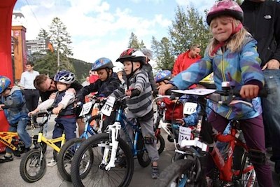 bike racing with kids