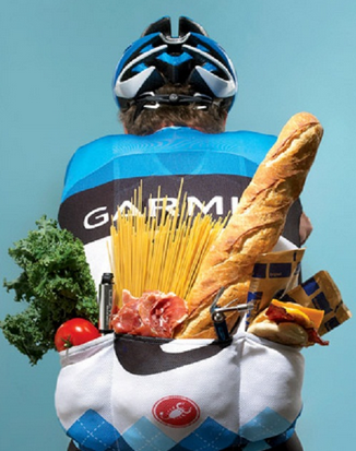 eating and cycling