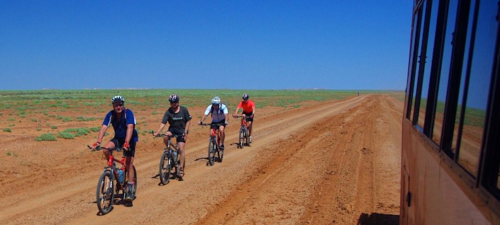 Cycling in remote outback NSW