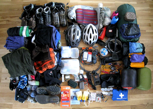 cycling equipement and gear for traveling