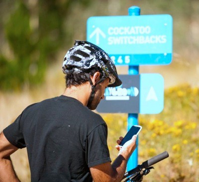 Strava at the trailhead - cycling social media