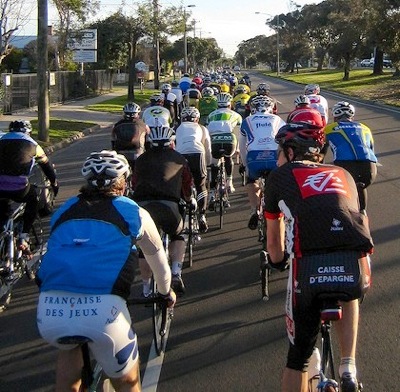 Morning bunch ride