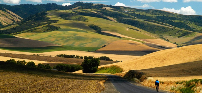 Beautiful cycling route