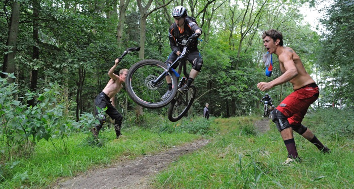 Enduro bike riding