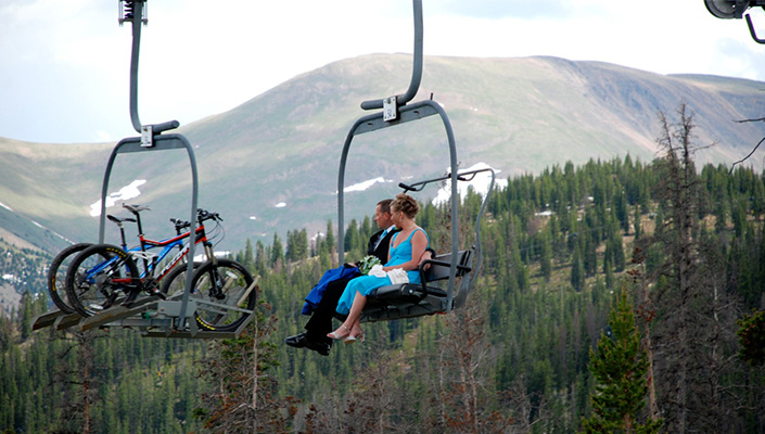 Downhill mountain biking