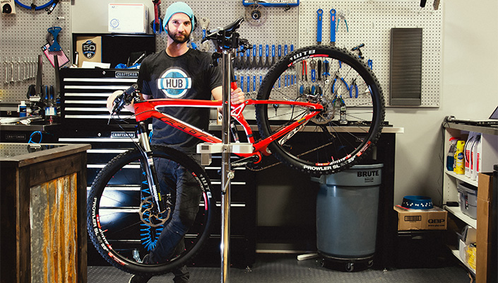 A bike shop dude