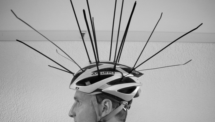 Ziptie Helmet