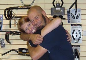 Real bike shops give hugs - they appreciate your business!