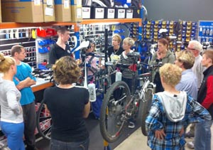 Try learning at a bicycle maintenance workshop!