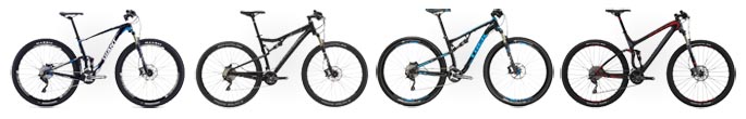 Compare 4 Top 29er duallies under $3000 for 2015 - Cannondale, Trek, Giant, Felt