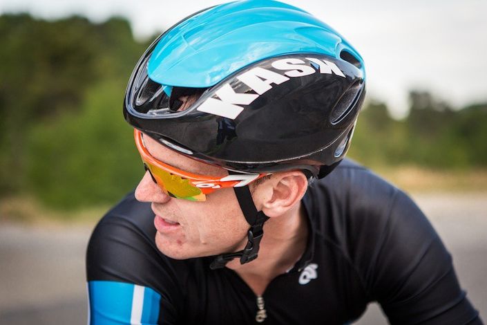 Kask Infinity aero road helmet and Oakley sunglasses