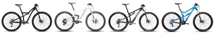 Top Trail dual suspension 29ers for the girls and the boys – Our first 4 picks from $3-4K by Specialized, Niner, Trek, Santa Cruz