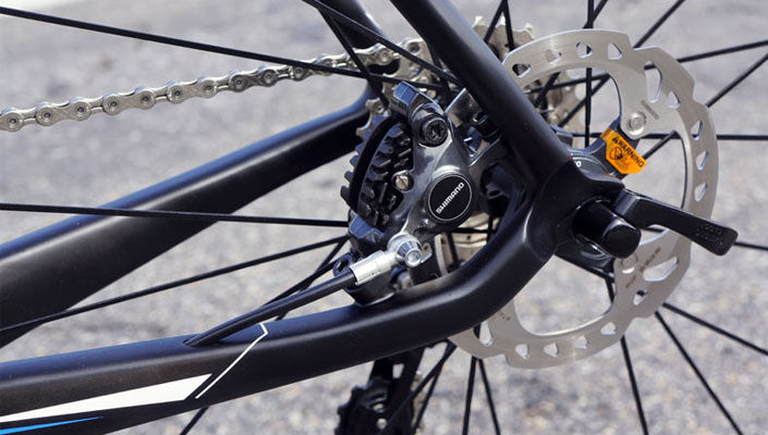 Upgrade bike brakes clearance to disc