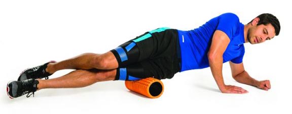use a foam roller on ITB (outer thigh)