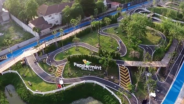Peppermint Bike Park in Bangkok Thailand