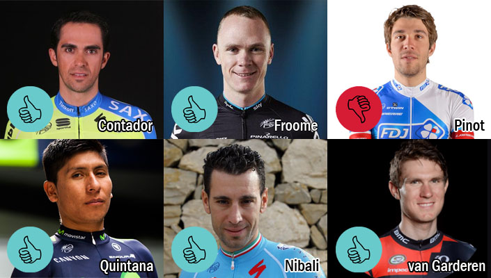 TdF 2015 - racers to watch