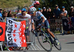 Quintana charges to 2nd of stage 20
