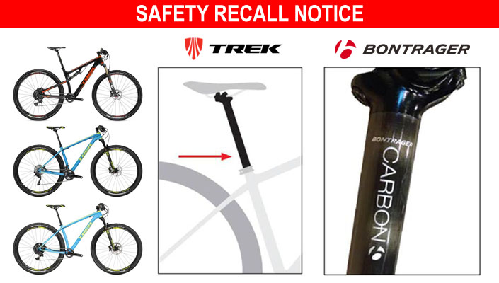 Safety Recall Notice of Trek 9.8 Superfly mountain bikes