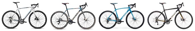 Compare 4 of the best entry level cyclocross bikes from Specialized, Focus, Merida, Kona