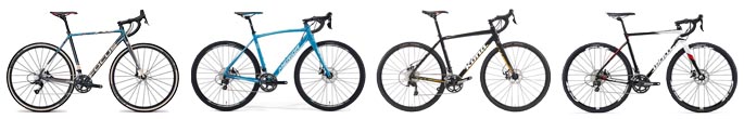 Compare 4 of the best entry level cyclocross bikes from Focus, Merida, Kona, Giant