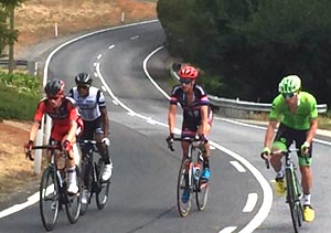 Riders off the back of TDU stage 4