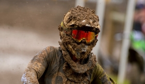 muddy helmet