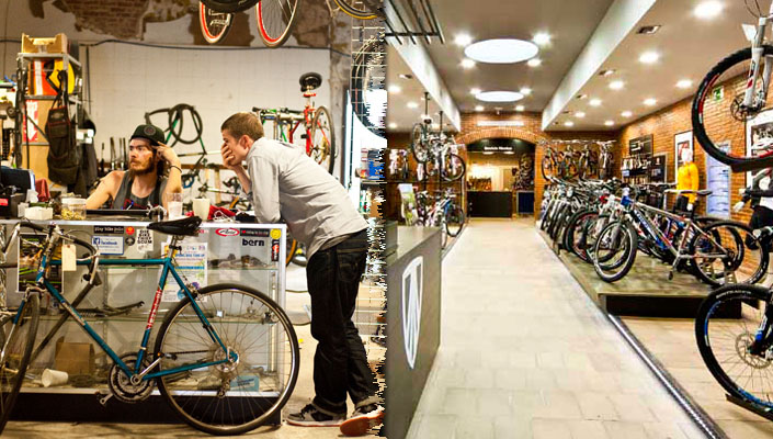 Bicycle store retail experiences - before and after