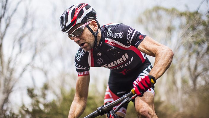 Andrew Blair racing for Swell/Specialized mountain bike team