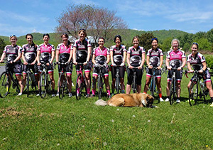 All female amateur road race team