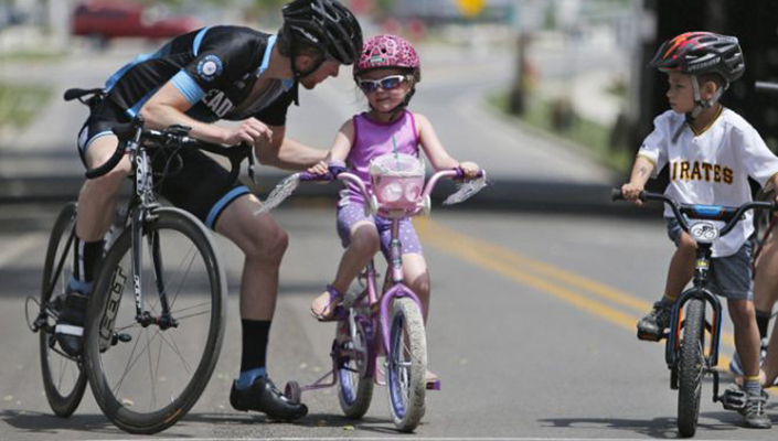 Bike Racing With Kids