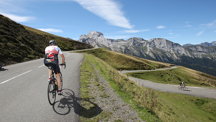 Europe views while riding the Haute Route