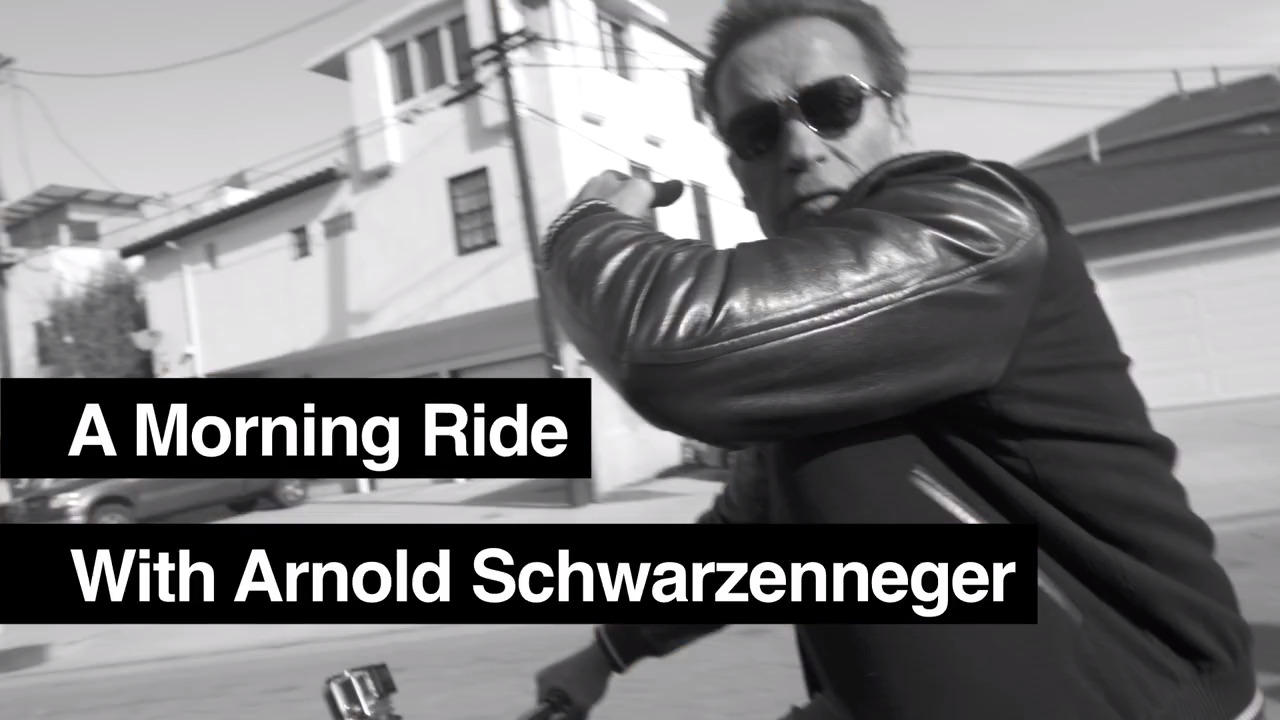 A Morning Bike Ride with Arnold Schwarzenegger