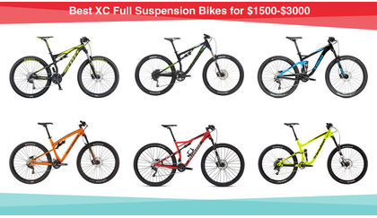 Best XC Full Suspension Bikes for $1500-$3000
