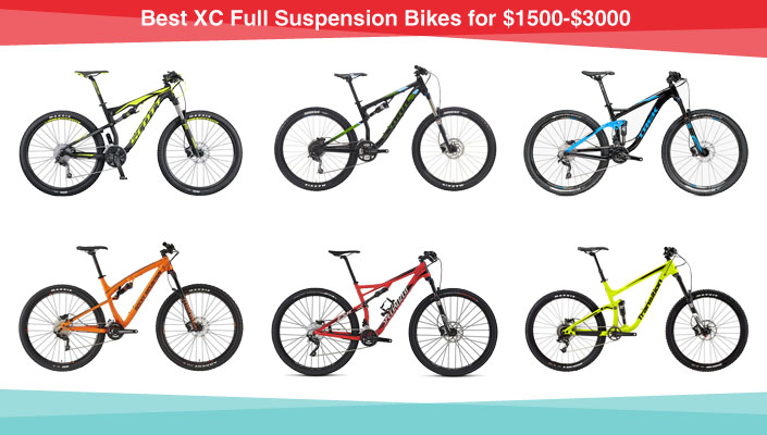 xc full suspension bikes