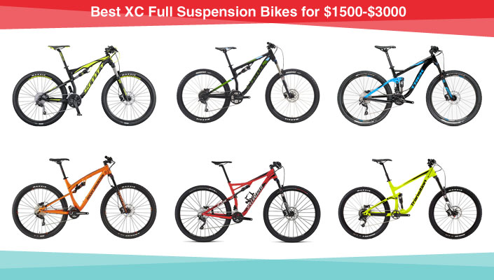 Best XC Full Suspension Bikes for $1500-$3000 by BikeRoar