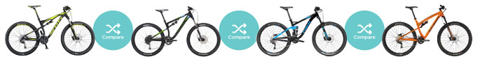 Compare First 4 best XC Full Suspension Bikes for $1500-$3000