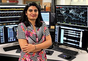 Hibah Rahmani avionics/flight control engineer for NASA