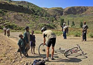 road side bike flat tire repair Ethiopia
