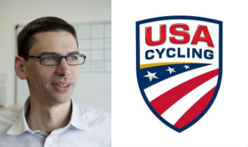 CEO Derek Bouchard-Hall and new USA Cycling logo