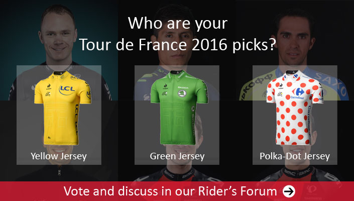 Vote on and discuss your Tour de France 2016 picks