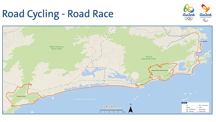 Road race course - 2016 Rio Olympics Cycling Preview