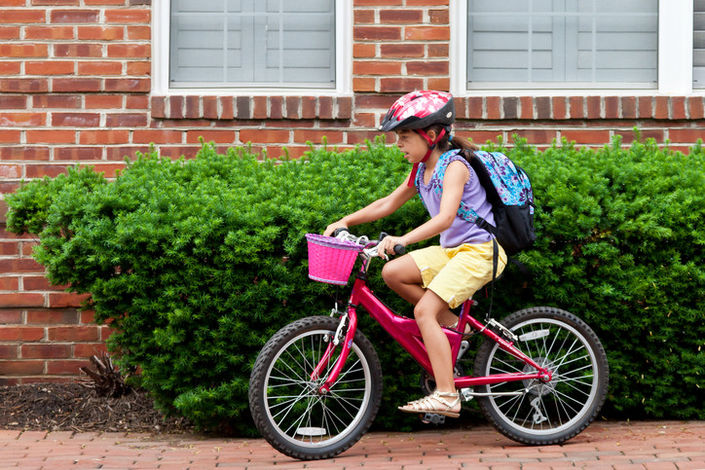 Biking to school can lead to happier children