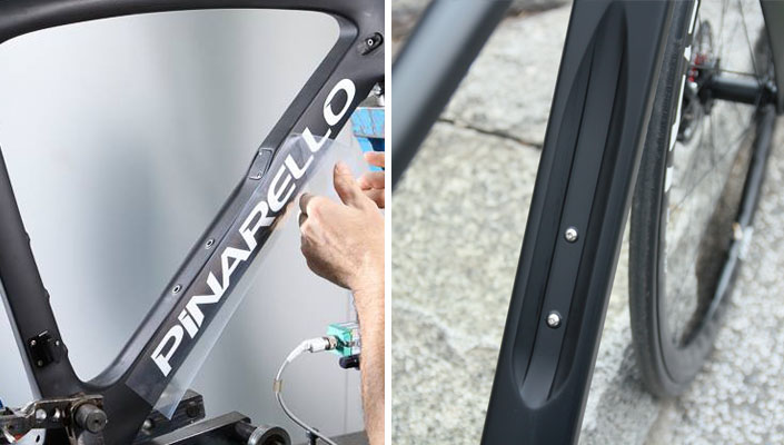 Pinarello Dogma F10 bike concave downtube design versus Velocite