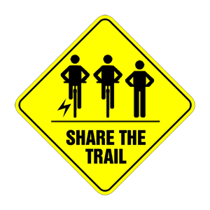 Share The Trails sign